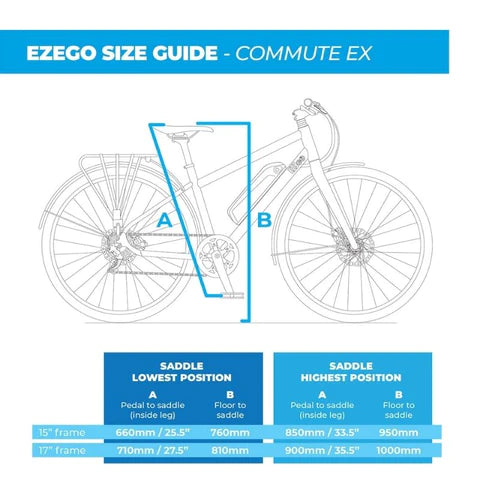 EZEGO Commute Ex Ladies Step Through Electric Bike 250W