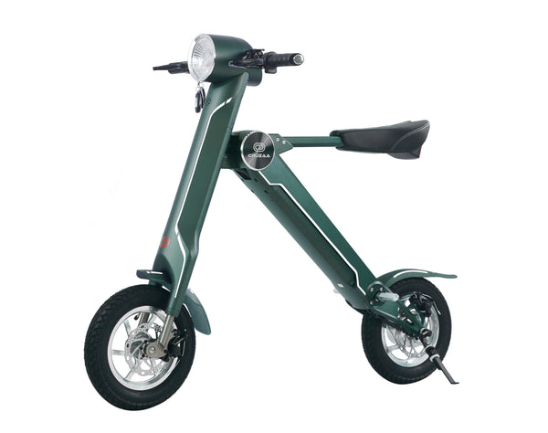 CRUZAA Limited Edition E-Scooter PRO Mango Green with Built-in Speakers & Bluetooth 350W