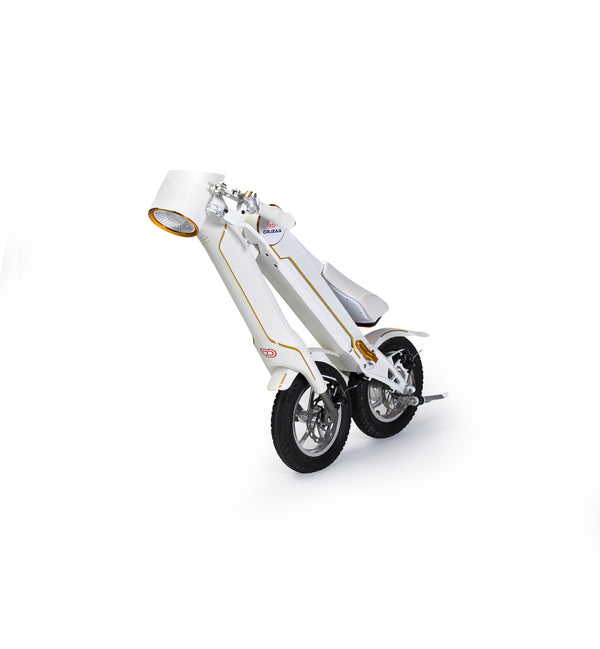 CRUZAA E-Scooter Racing White with Built-in Speakers & Bluetooth 250W